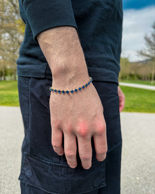 Crystal Rope Bracelet - Gold