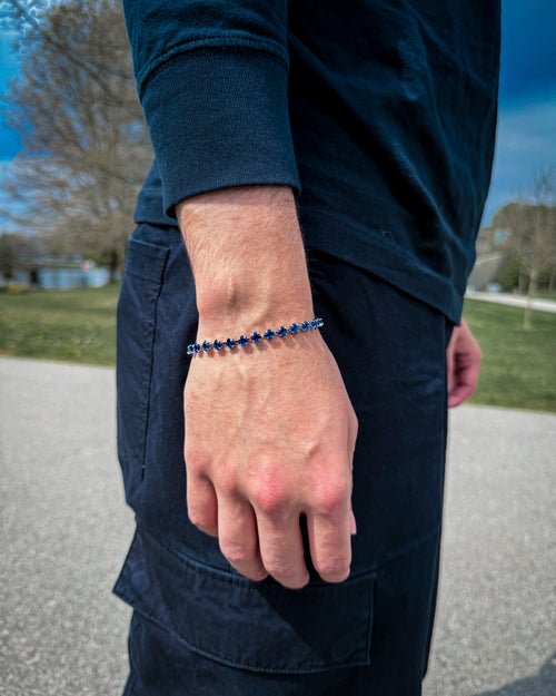 Crystal Rope Bracelet - Silver