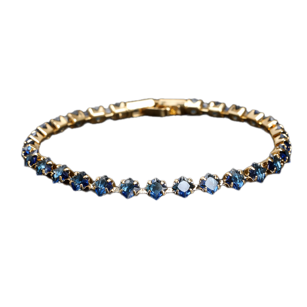 Crystal Rope Bracelet - Gold